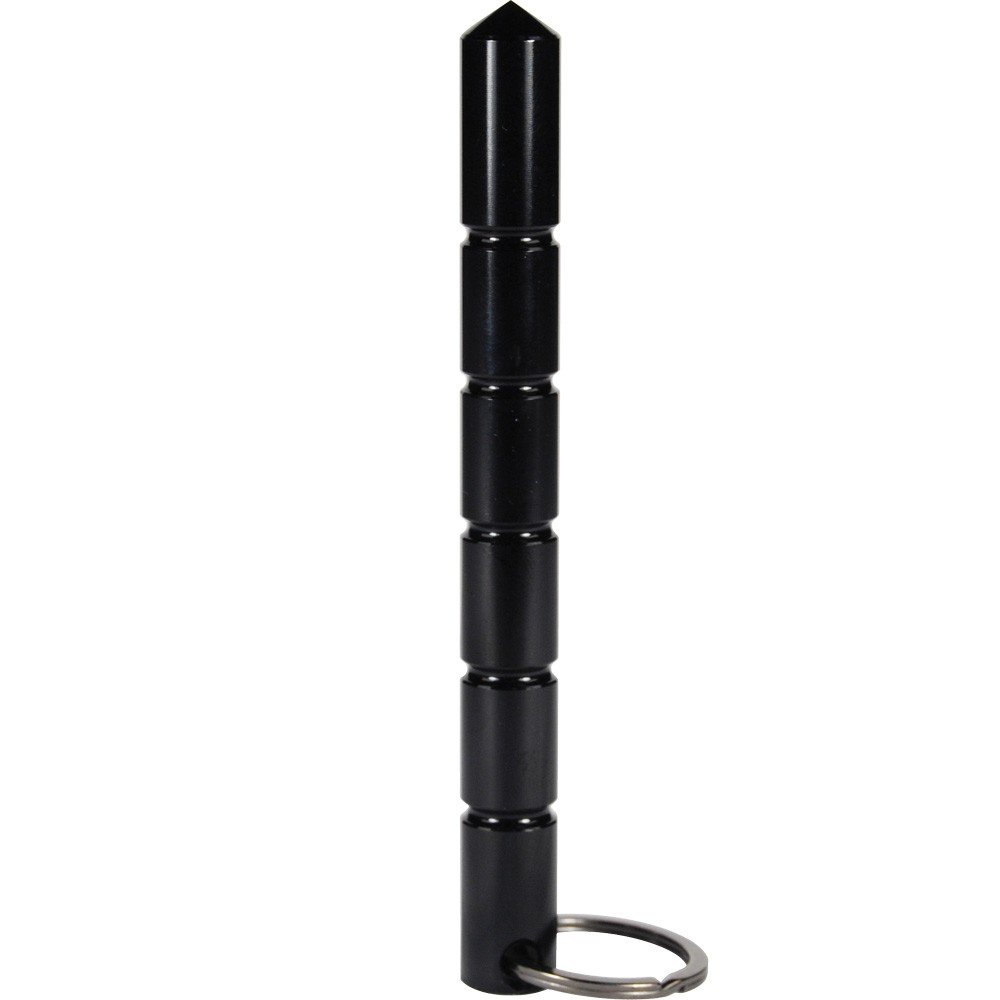 Aluminum keychain kubotan, black