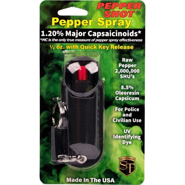 Pepper Shot 1/2 oz Halo Holster Pepper Spray