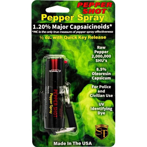 Pepper Shot 1/2 oz Keychain Pepper Spray