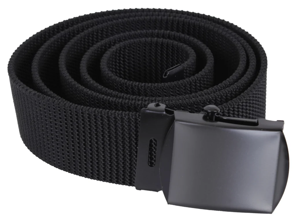 Nylon Web Belt, Black